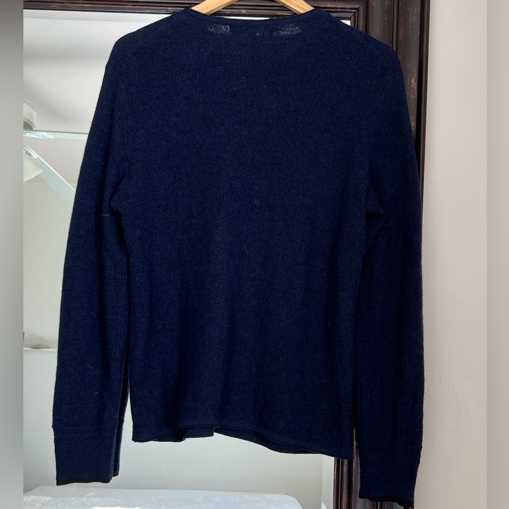 Rag & Bone Navy Merino Wool Sweater - Picture 3 of 6